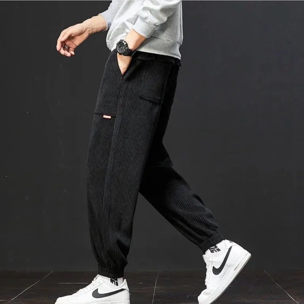 NWT My Artisio Canyon Corduroy Men’s Sweatpants/Joggers Cream Large - Picture 3 of 4